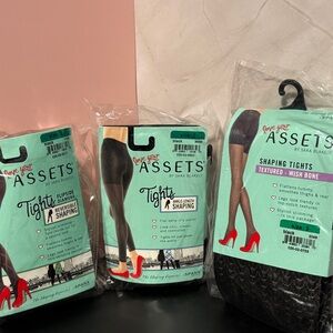 Assets By Spanx Black Shaping Tights Size 3